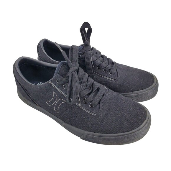Hurley 8 Sneaker Men Arlo Canvas Lace-up Casual Shoes Classic Black Athleisure - Picture 5 of 13